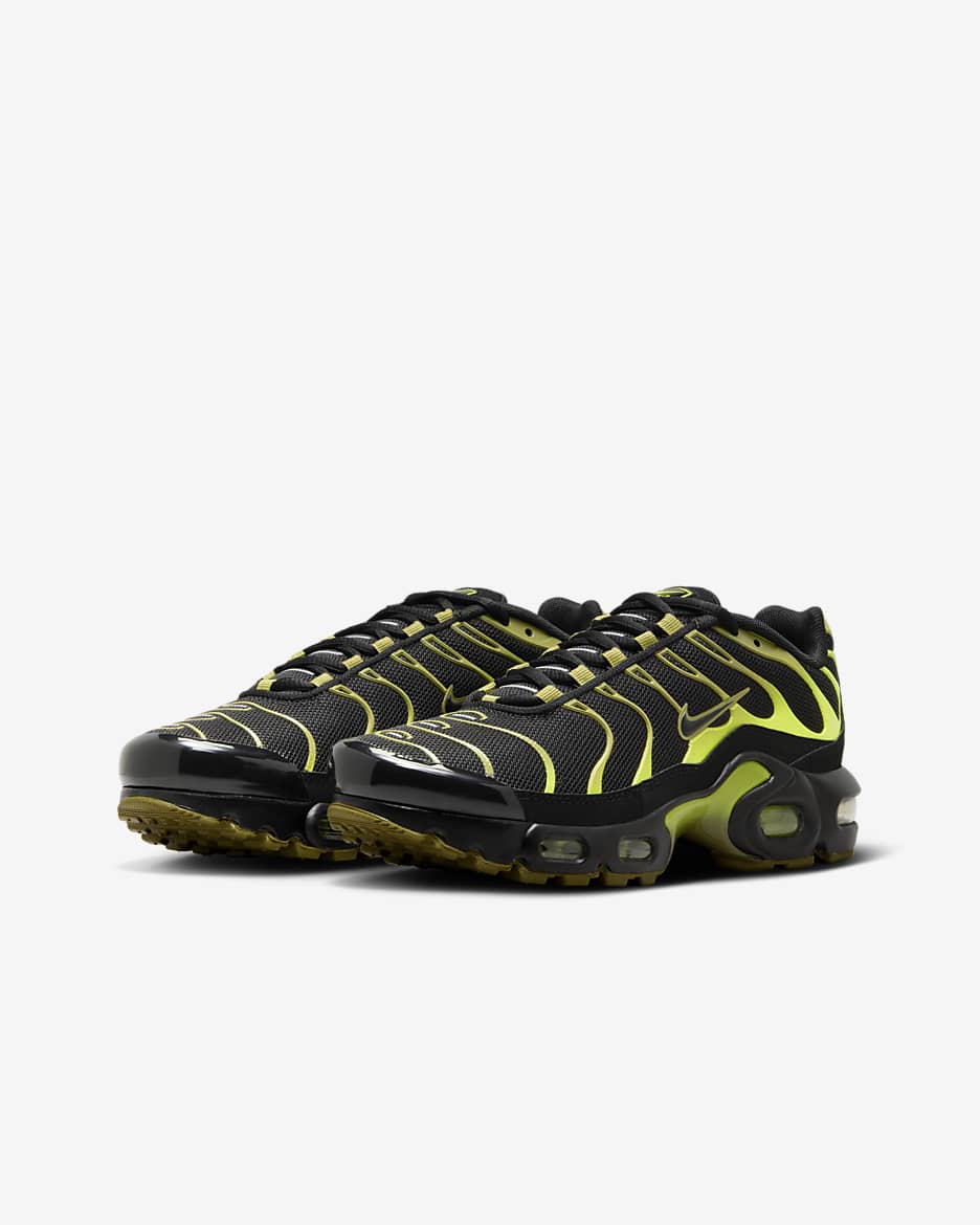 Air max plus black white-vivid sulfur best sale